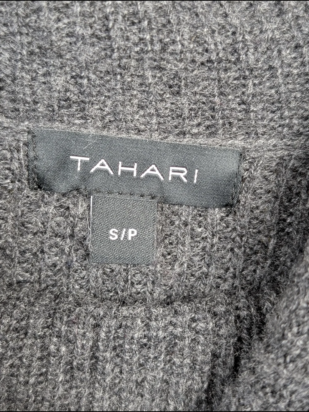 Tahari Merino Wool Blend Cowl Neck Sweater Oversized Small Minimalist Capsule - Picture 6 of 7